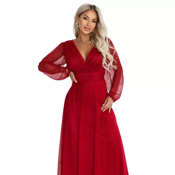  Kleid NUMOCO 684-1 HELLES BURGUNDERROT 