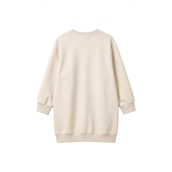  Sweatshirt-Kleid für Mädchen URBAN CLASSICS UCK8565-02903 WEIßER SAND 