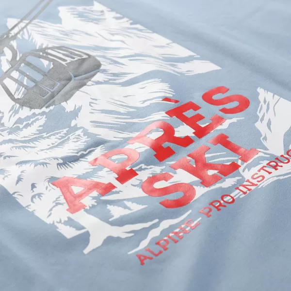  Schnelltrocknendes Herren-T-Shirt ALPINE PRO STANS ASHLEY BLUE VARIANTE PE 