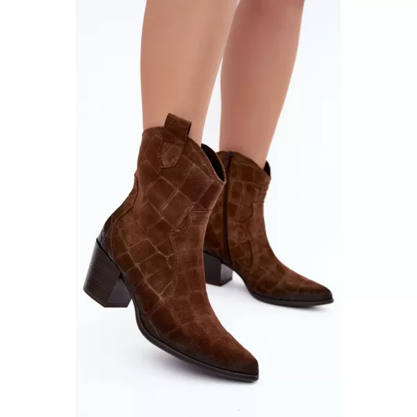  Cowboystiefel für Damen ZAZOO 1998 BRAUN 