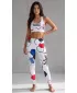 Damen Premium Long Funktionsleggings (neue Größen) ALTISPORT VOJ/ALW036LEG05 HEXA WEIß