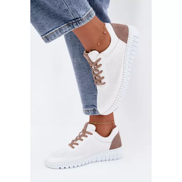  Damen-Stiefeletten ARTIKER 58C3083 WEIß/BRAUN 