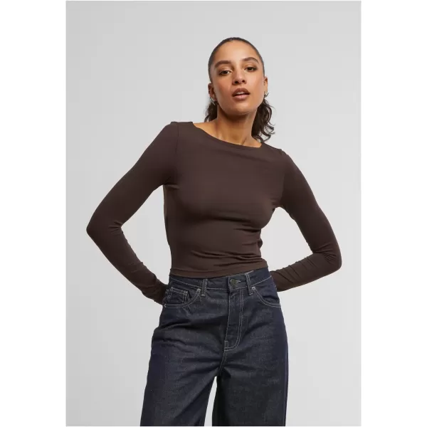  Damen-T-Shirt URBAN CLASSICS TB7721 WARM/BRAUN 