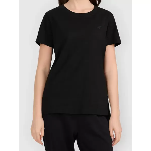  Damen-T-Shirt 4F WAW25TTSHF2350 TIEFSCHWARZ 