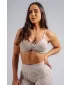 Sport-BH mit mittlerem Halt und Leopardenmuster NEBBIA PRIMAL 854 CREMEFARBENER LEOPARD