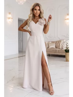 Damenkleid NUMOCO 669-3 BEIGE