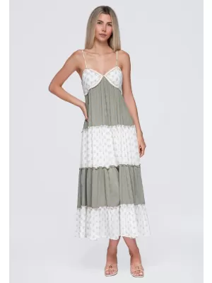 Kleid OMBRE OW-DLR-E0007 GRÜN