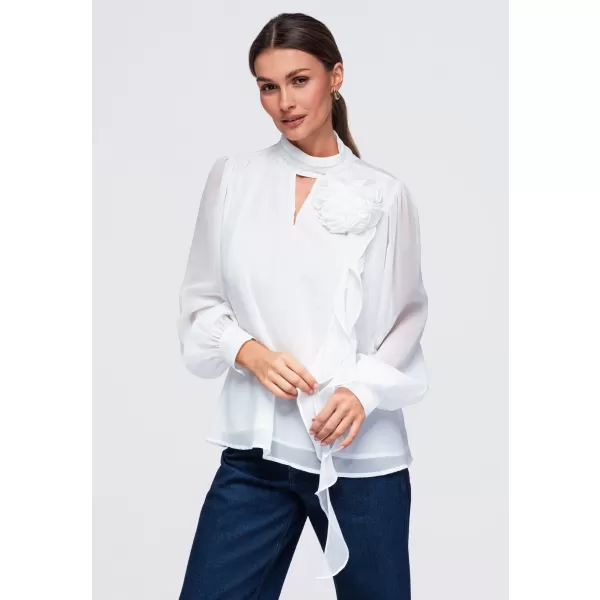 Damenbluse OMBRE OW-TS-E0085 WEIß 