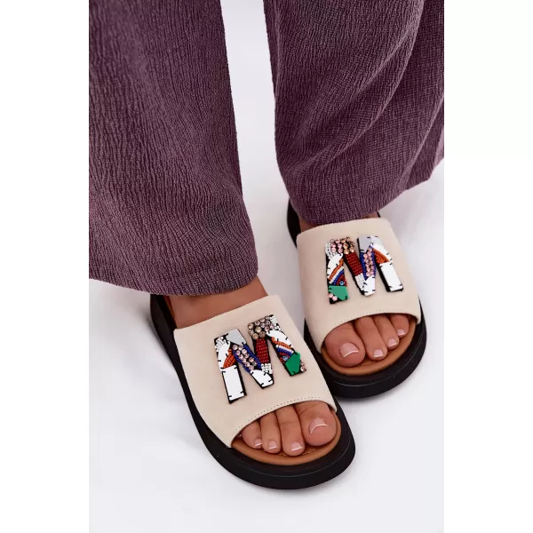  Damenhausschuhe VINCEZA 66942 BEIGE 