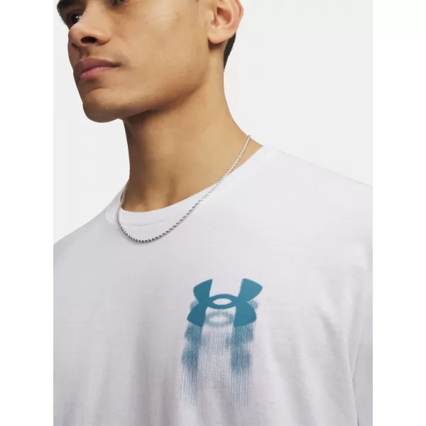  Herren-T-Shirt UNDER ARMOUR M BLUR LOGO SS 6009245-100 WEIß 