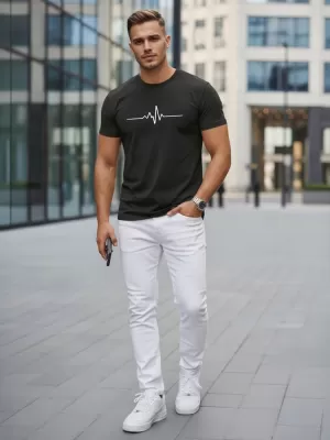 Herren-T-Shirt DSTREET NX5098R-BK SCHWARZ