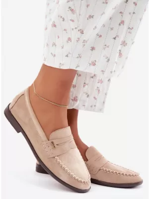 Damenmokassins BOTO G523 BEIGE