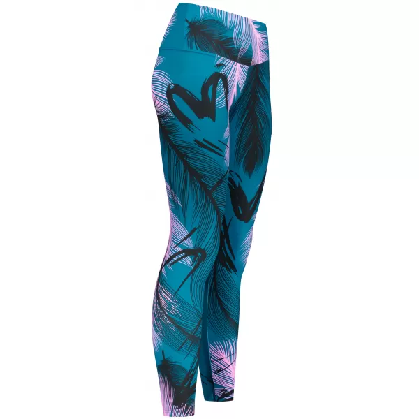  Lange Premium-Leggings für Damen (neue Größen) ALTISPORT VOJ/ALW001LEG05 PETROL/HELLROSA 