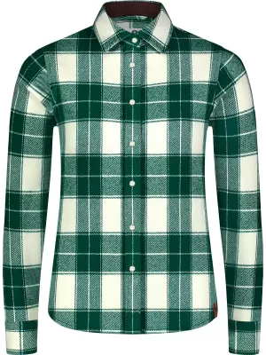 Flanellhemd für Damen NORDBLANC WILLOW NBSSL8371 GRÜN