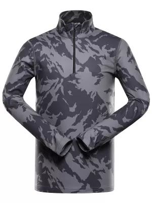 Schnelltrocknendes Herren-T-Shirt ALPINE PRO STANS DUNKLE, ECHTE GRAUE PC-VARIANTE