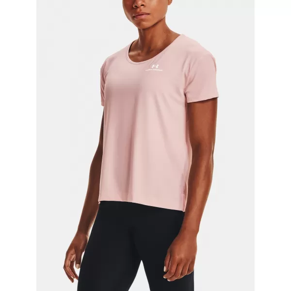 Damen-T-Shirt UNDER ARMOUR UA RUSH ENERGY CORE SS 1365683-685 ROSA 