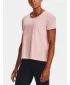 Damen-T-Shirt UNDER ARMOUR UA RUSH ENERGY CORE SS 1365683-685 ROSA