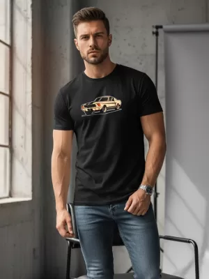 Herren-T-Shirt DSTREET NX051R SCHWARZ