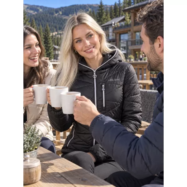  Winterjacke für Damen ALTISPORT IVORY SCHWARZ 