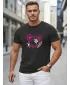 Herren-T-Shirt DSTREET NX0136R-BK SCHWARZ