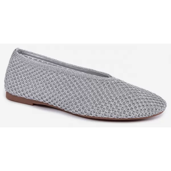  Ballerinas für Damen BOTO CH956 SILBER 