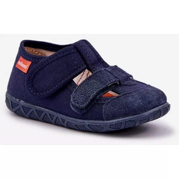  Kinderpantoffeln MILAMI 118/66 BLAU 
