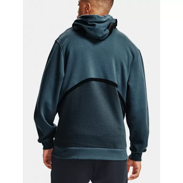  Herren-Sweatshirt UNDER ARMOUR RIVAL FLEECE AMP FZ HD 1357113-467 BLAU 