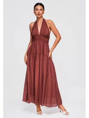 Kleid OMBRE OW-DLR-E0001 BRAUN