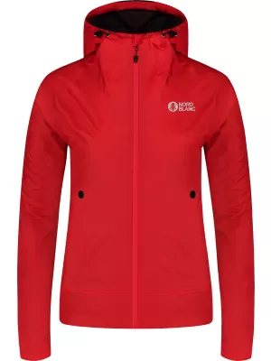 Wasserdichte Damenjacke NORDBLANC ELDER NBSJL8318 ROT