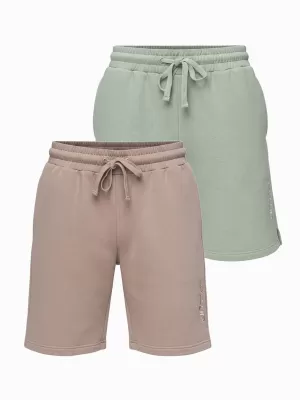 Herren-Shorts OMBRE Z125 BEIGE/HELLGRÜN