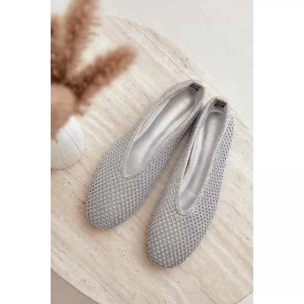  Ballerinas für Damen BOTO CH956 SILBER 