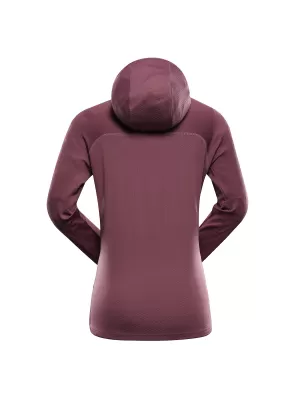 Schnell trocknendes Damen-Sweatshirt ALPINE PRO ROLTA 2 TRAUBENNEKTAR