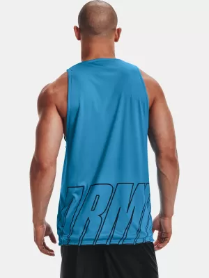 Herren-Tanktop UNDER ARMOUR UA BASELINE REVERSIBLE TANK 1361899-422 BLAU