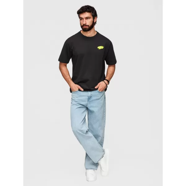  Herren-T-Shirt OMBRE OM-TSPT-0288 SCHWARZ 