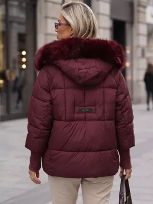 Damenjacke DSTREET TY5742 BURGUND