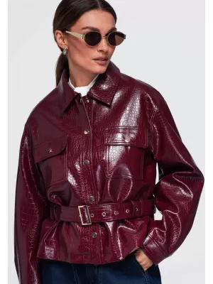 Damenjacke OMBRE OW-JAFL-0141 BURGUND