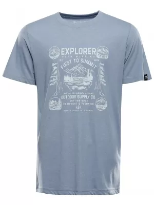 Funktions-T-Shirt für Herren ALPINE PRO GREM 3 ASHLEY BLUE PC-VARIANTE