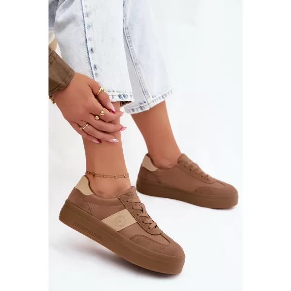  Damen-Sneaker BIG STAR SHOES UU274015 BRAUN/BEIGE 