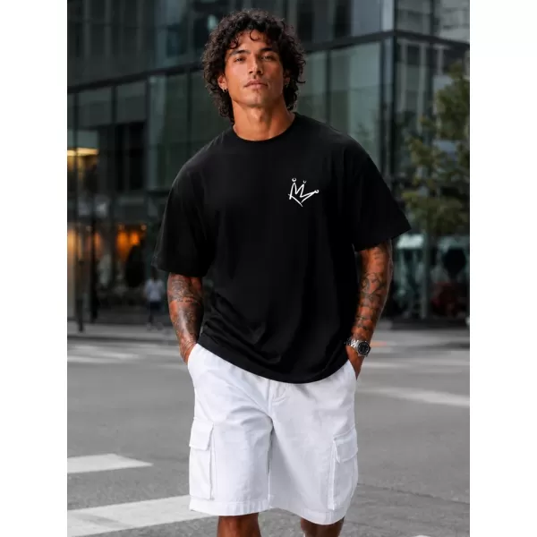  Herren-T-Shirt DSTREET NX4003R-BK-O SCHWARZ 