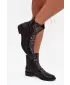 Damen-Stiefeletten BOTO ASA62-16 SCHWARZ/GEMUSTER