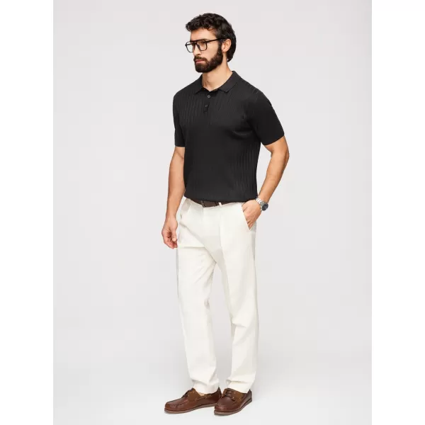  Herren-Poloshirt OMBRE OM-POSS-0180 SCHWARZ 