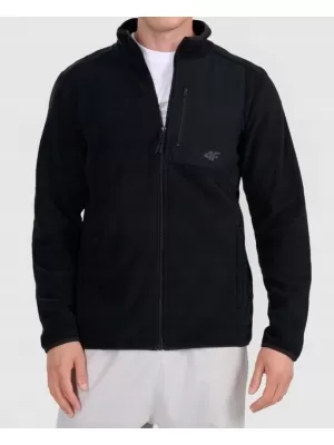 Fleece-Sweatshirt für Herren 4F WAW25TFLEM417 TIEFSCHWARZ