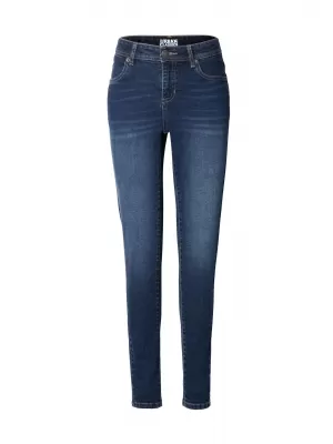 Damenhosen URBAN CLASSICS TB8370 DUNKELBLAU GEWASCHEN