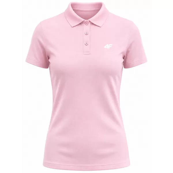  Damen-T-Shirt mit Kragen 4F WMM00TPTSF0768 HELLROSA 