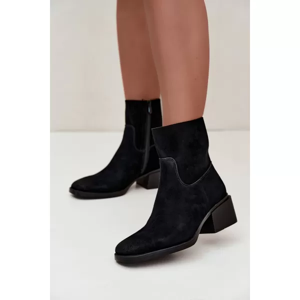  Damen-Stiefeletten BOTO 9624 SCHWARZ 