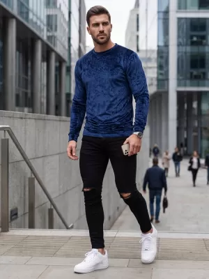 Herren-Sweatshirt DSTREET BX5531 DUNKELBLAU