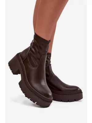Damen-Stiefeletten BOTO 9670A LILA