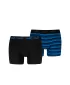 Herren-Boxershorts PUMA ELEMENTS MEN STRIPED BOXERS 2P 93884203 SCHWARZ/BLAU