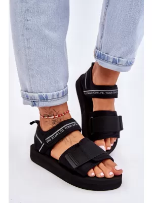 Damensandalen BIG STAR SHOES LL274784 SCHWARZ