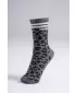 Crew-Socken mit Leopardenmuster NEBBIA PRIMAL 106 SCHWARZER LEOPARD